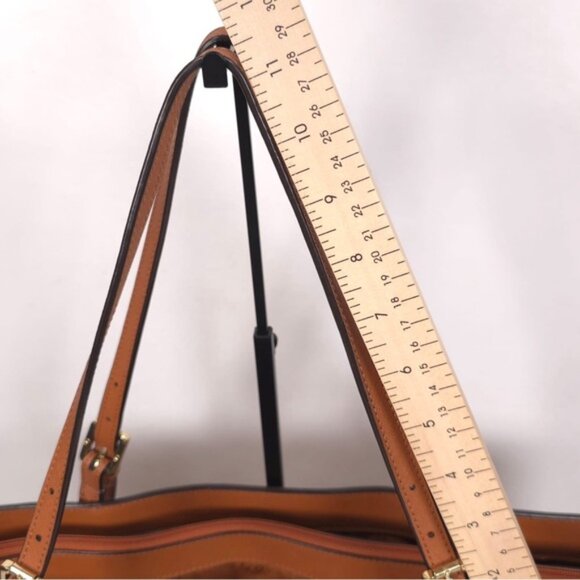 TORY‎ BURCH Brown Leather Large York Buckle Tote - Picture 8 of 15